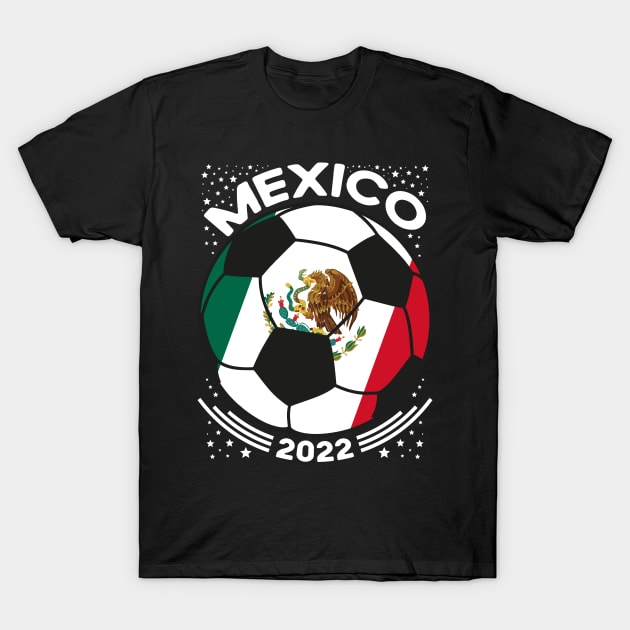 Mexico Flag Soccer Football Team T-Shirt by mcoshop